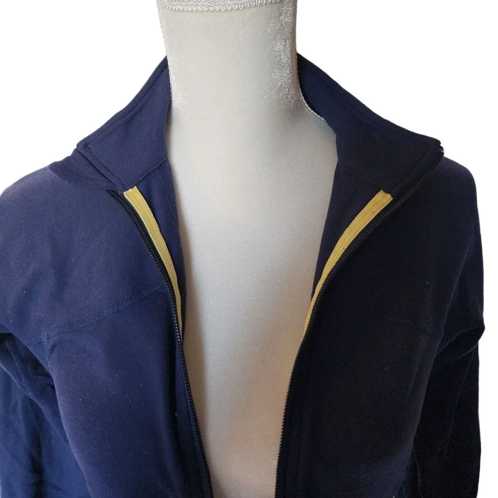 Lululemon Athletica Jacket‎ 8 Shape Jacket Blue Zipper Luon Lightweight